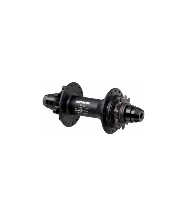SPANK SS DJ 11T REAR HUB 32H 10 X 135MM 6 BOLT BLACK