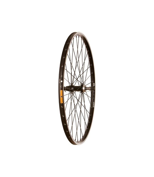 WTB DX18 26" REAR DOUBLE WALL WHEEL NUTTED  FREEWHEEL BLACK (BLACK SPOKES)