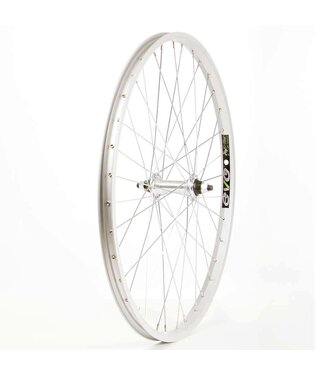 EVO EVO TOUR 20 24" FRONT WHEEL NUTTED SILVER (D)