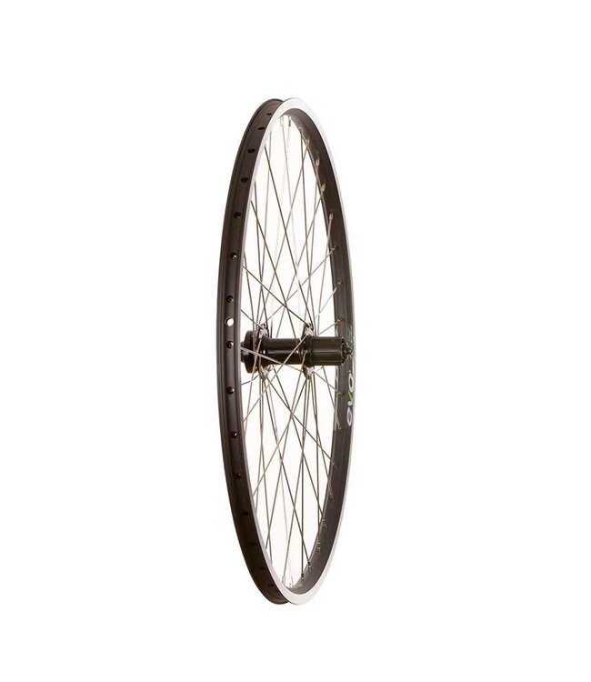 EVO TOUR 19 27.5" REAR DISC WHEEL CASSETTE QR BLACK (SILVER SPOKES)