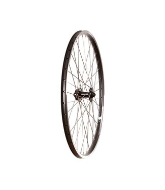 EVO TOUR 19 27.5" FRONT DISC WHEEL QR BLACK (SIVER SPOKES)