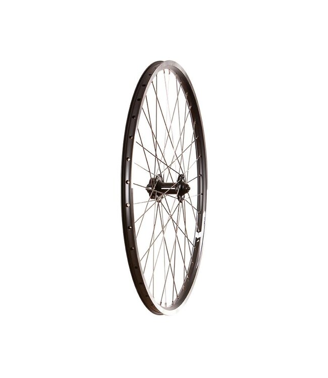 EVO TOUR 19 27.5" FRONT DISC WHEEL QR BLACK (SIVER SPOKES)