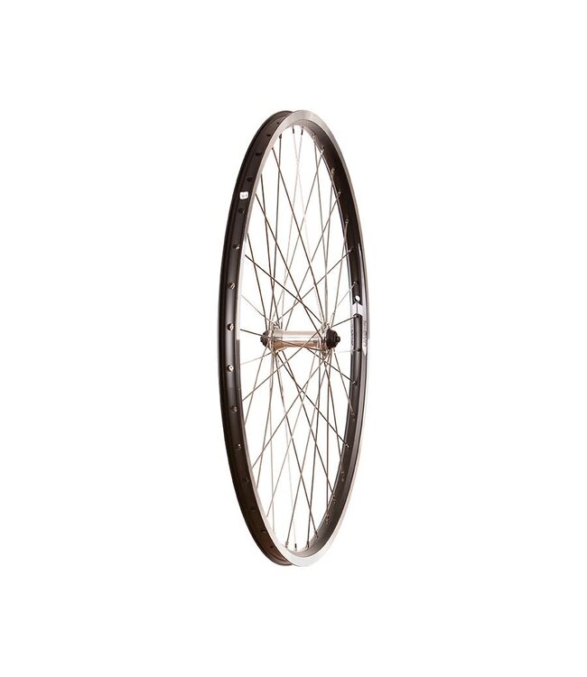EVO TOUR 19 27.5" FRONT WHEEL QR BLACK (SILVER SPOKES)