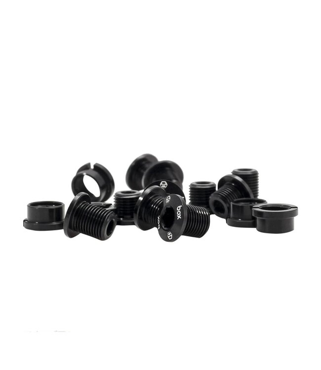 BOX ONE 7075 ALLOY CHAINRING BOLTS 15 PCS BLACK