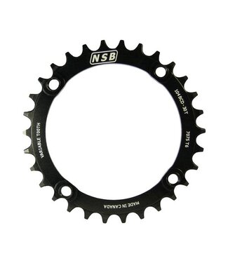 NSB VARIABLE CHAINRING 4 BOLT 104BCD 30T BLACK