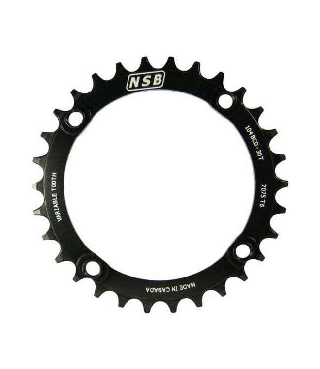 NSB VARIABLE CHAINRING 4 BOLT 104BCD 30T BLACK