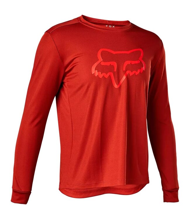 FOX RANGER YOUTH LS JERSEY RED CLAY