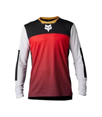 FOX DEFEND AURORA LS JERSEY RED/WHITE