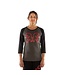 CHROMAG MISSION 3/4 WOMENS SHIRT CHARCOAL HIBISCUS