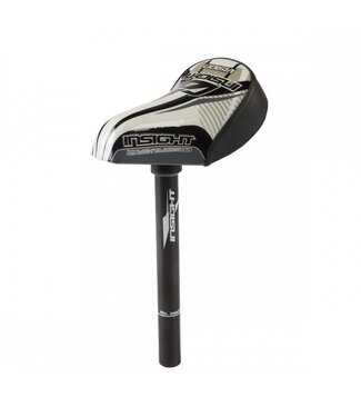 Insight INSIGHT MINI SEAT/POST COMBO 25.4MM BLACK/WHITE
