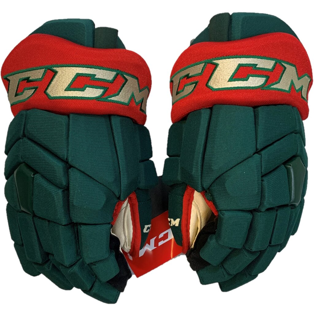 like new CCM 14 Pro Stock HG12 Gloves minnesota wild