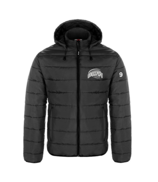 STRATHMORE STORM CANADA SPORTSWEAR GLACIAL HOODED PUFFER JACKET BLACK YTH