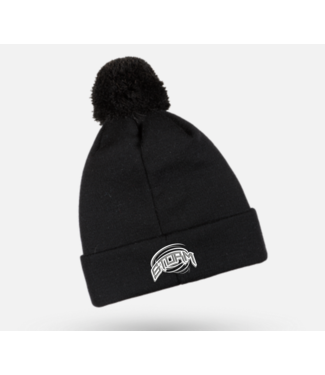 STRATHMORE STORM CCM POM POM TOQUE BLACK HPM3TB