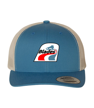 BLADES YP MESH BACK TRUCKER HAT LIGHT BLUE 6606 SR