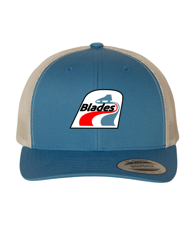 BLADES YP MESH BACK TRUCKER HAT LIGHT BLUE 6606 SR