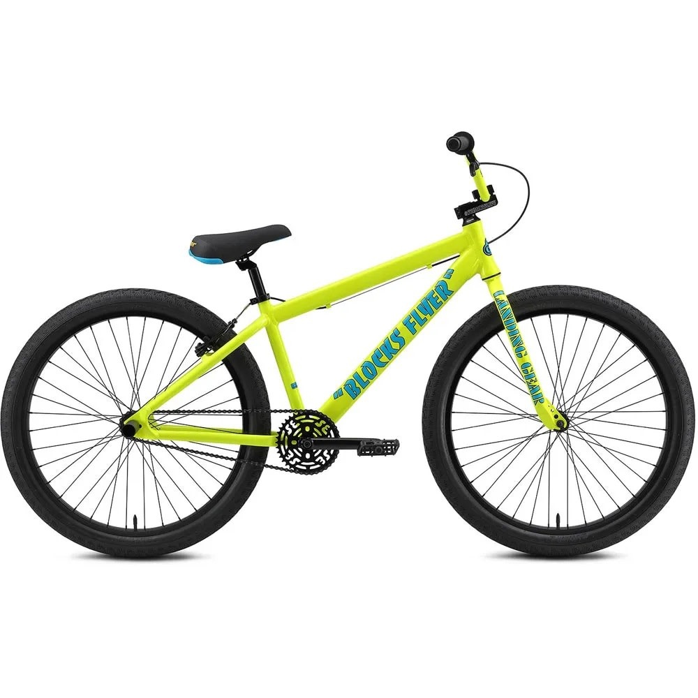 SE BIKES BLOCKS FLYERS 26" NEON YELLOW B&P Cycle and Sports