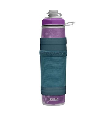 CAMELBAK PEAK FITNESS CHILL 24OZ WATER BOTTLE W/POCKET ITALIAN PLUM