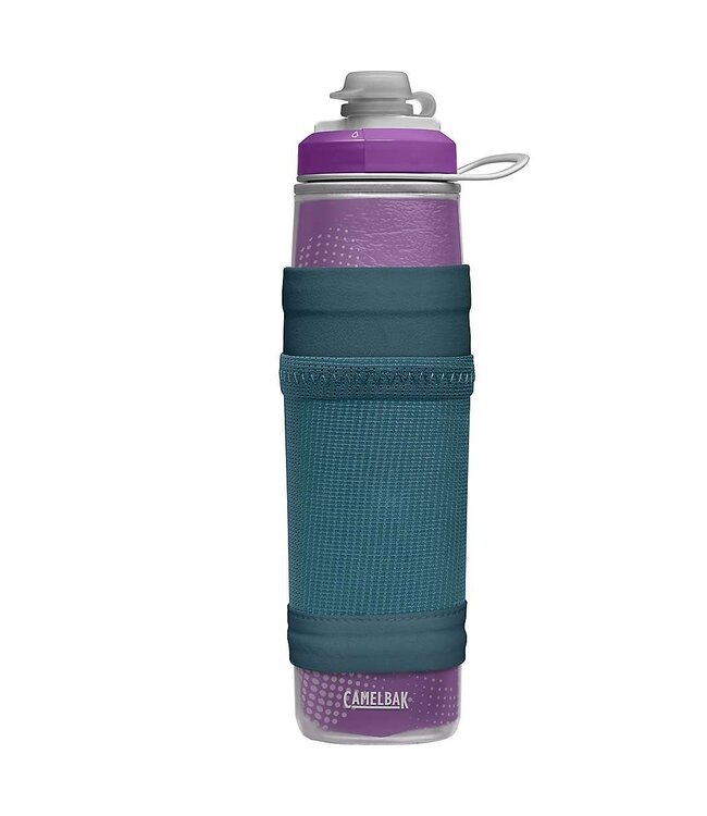 CAMELBAK PEAK FITNESS CHILL 24OZ WATER BOTTLE W/POCKET ITALIAN PLUM