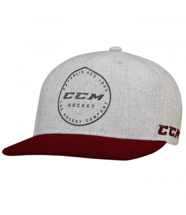 CCM C3862 SNAPBACK CAP GREY/MAROON