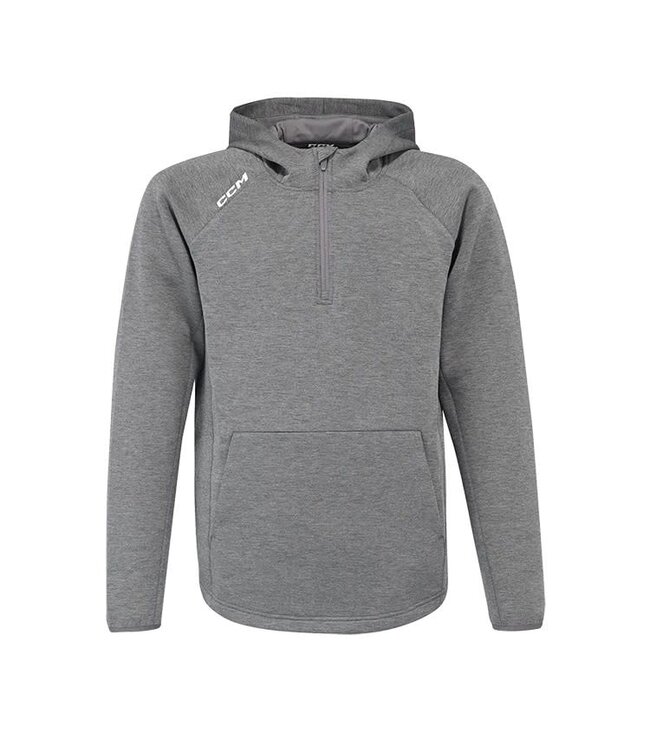 CCM TECH FLEECE 1/4 ZIP HOODIE YTH FQZ2TB