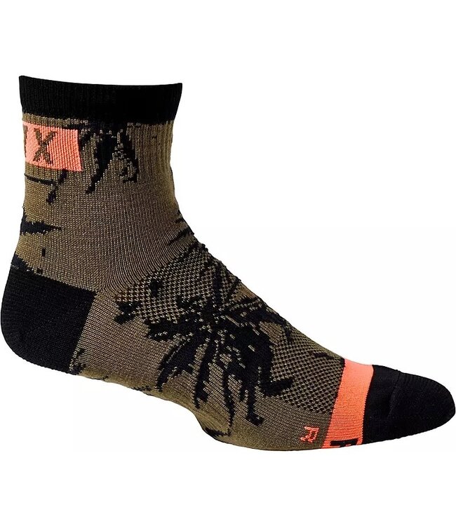 FOX FLEXAIR 4" MERINO SOCK L/XL OLIVE GREEN
