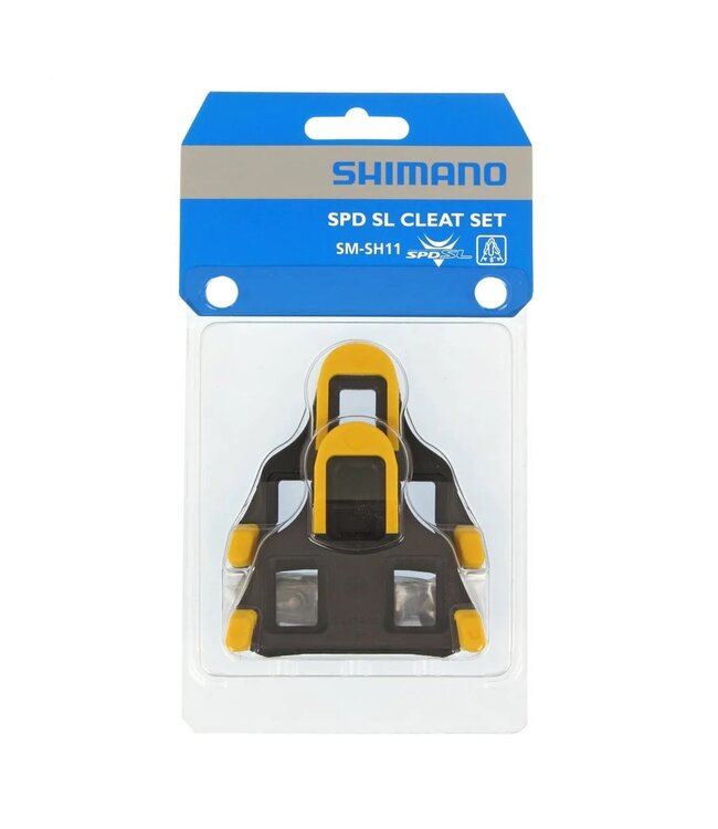 SHIMANO SM-SH11 6 DEGREE ROAD CLEATS (YELLOW)