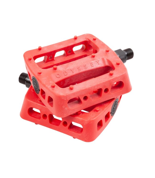ODYSSEY TWISTED PRO PC PEDALS 9/16" RED