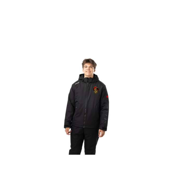 CRUSADERS BAUER TEAM HEAVYWEIGHT JACKET BLACK YTH