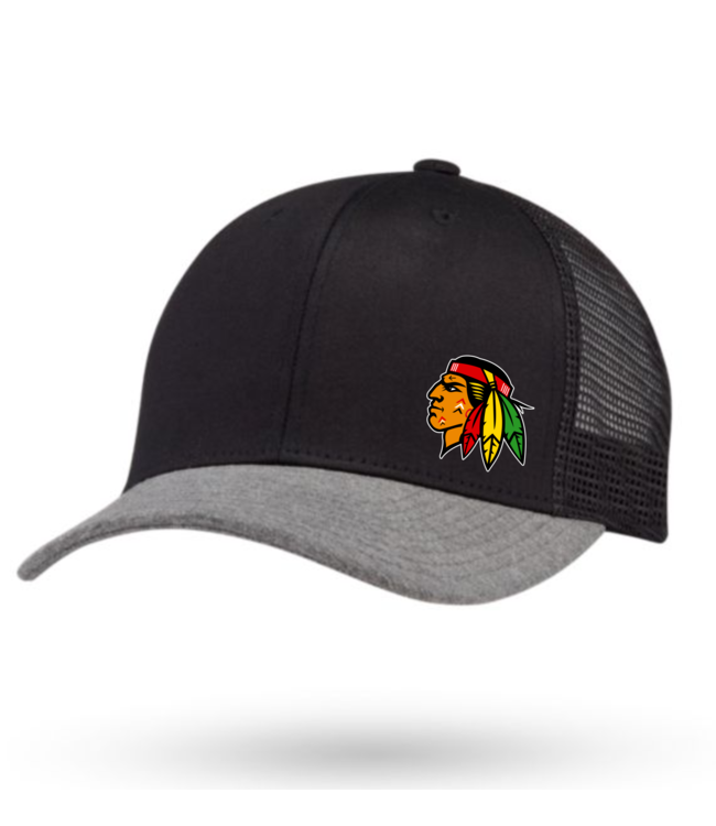 CUSTOM WAA CCM TRUCKER MESH BACK HAT BLACK C5406