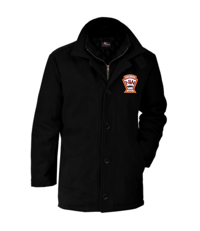 NWCAA CANADA SPORTSWEAR BAYSIDE MELTON DRESS COAT BLACK