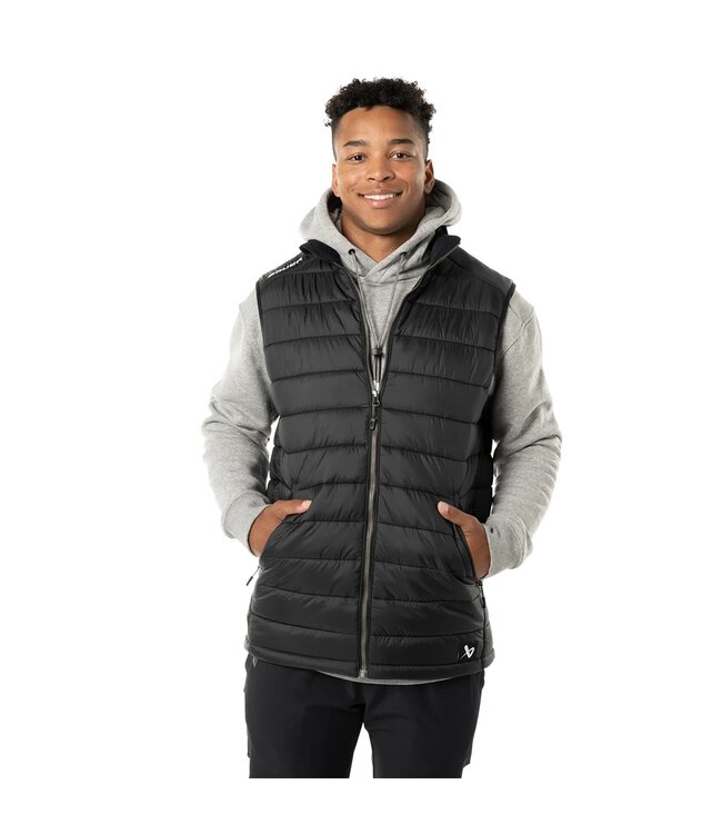 BAUER TEAM PUFFER VEST BLACK SR