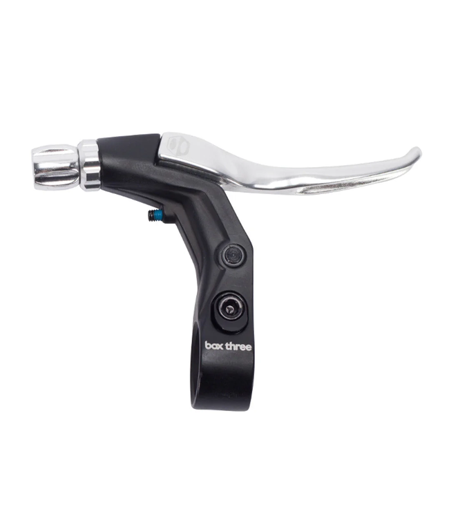 BOX THREE SHORT REACH V-POINT BRAKE LEVER SILVER