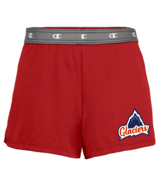 GLACIERS CHAMPION WOMENS ESSENTIAL SHORT RED 8215BL