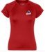 GLACIERS CHAMPION WOMENS V-NECK SHIRT SHIRT RED 2657TL