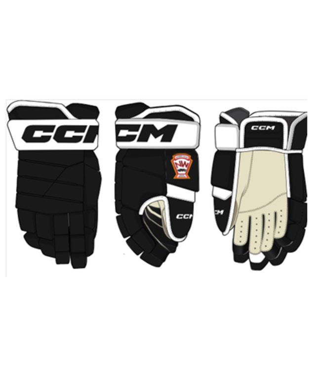 NWCAA CCM 4 ROLL PRO GLOVE SR BLACK