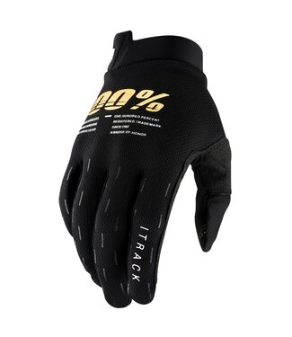 100% ITRACK GLOVE BLACK LARGE