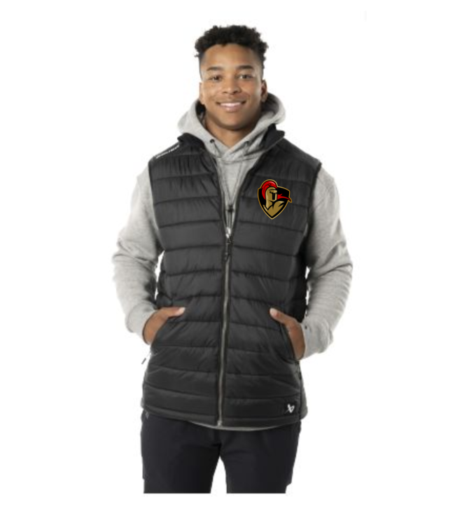 CRUSADERS BAUER TEAM PUFFER VEST BLACK SR