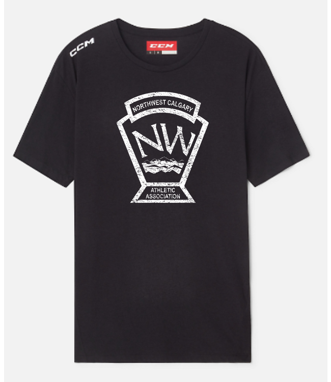 NWCAA CCM VINTAGE SS SHIRT BLACK