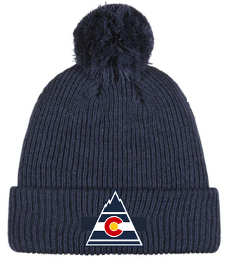 CCM ROCKIES CCM POM KNIT TOQUE NAVY HPM3TB