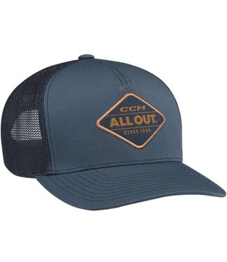 CCM ALL OUTSIDE MESHBACK TRUCKER SR NEW FRENCH NAVY