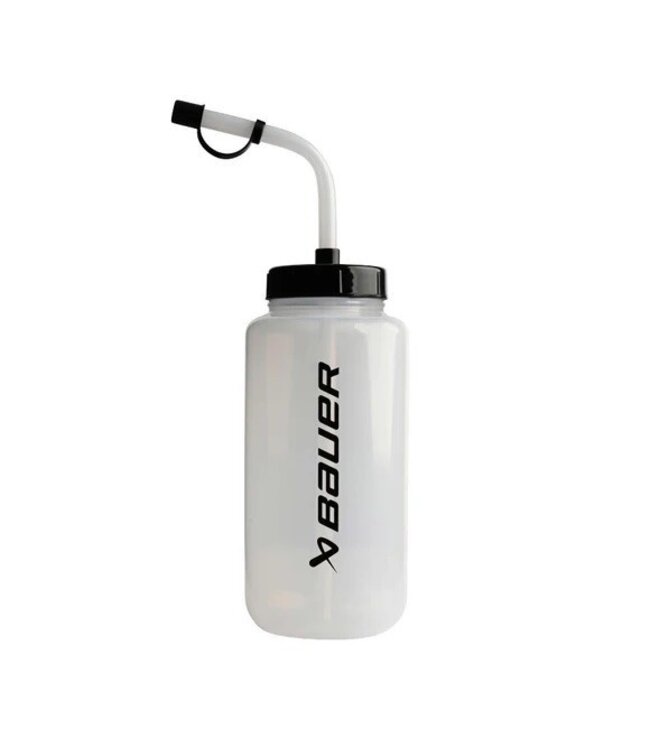 BAUER WATER BOTTLE STRAW TOP CLEAR