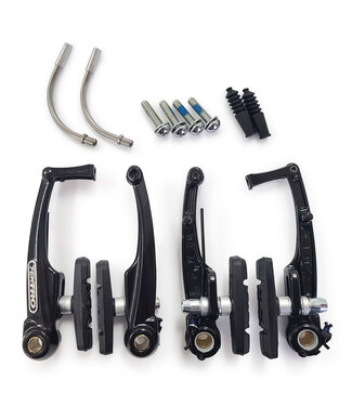 Tektro TEKTRO 857AL V-BRAKE CALIPER BLACK PAIR (BAGGED)