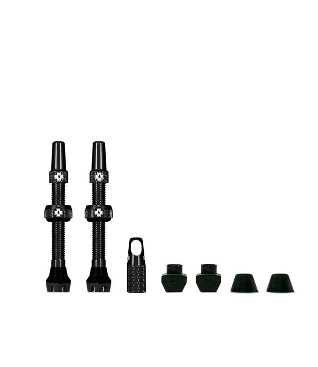 MUC OFF TUBELESS VALVES V2 BLACK 44MM