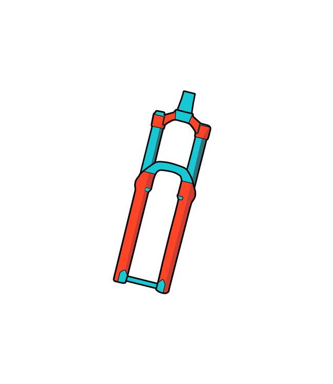 RIDEWRAP COVERED MTB FORK GLOSS CLEAR