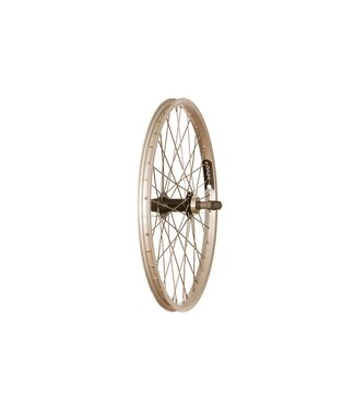EVO TOUR 20" REAR MTB WHEEL NUTTED FREEWHEEL SILVER
