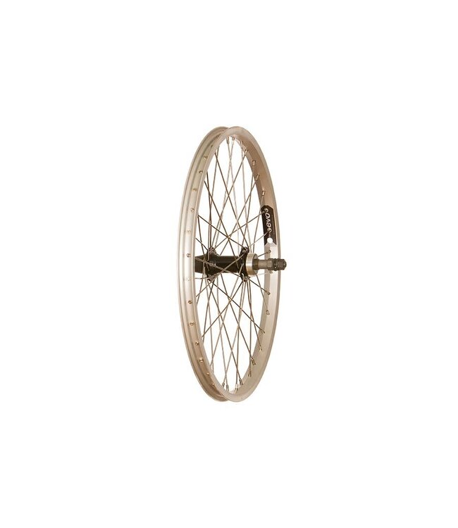 EVO TOUR 20" REAR MTB WHEEL NUTTED FREEWHEEL SILVER