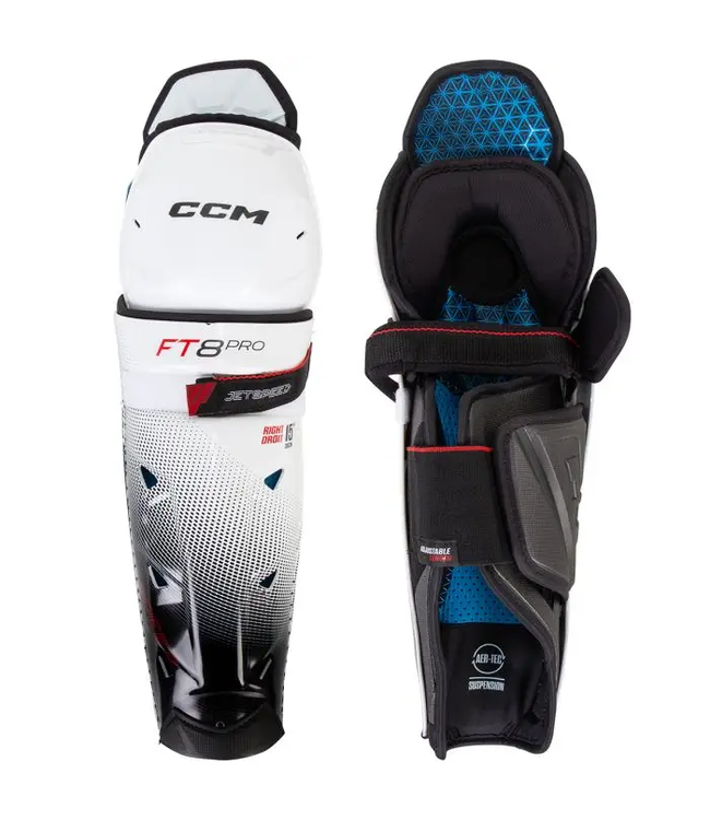 CCM JETSPEED FT8 PRO SHIN PADS SR