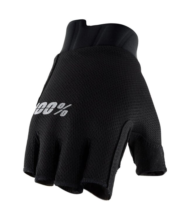 100% SLING SF WOMENS HALF FINGER GLOVE BLACK