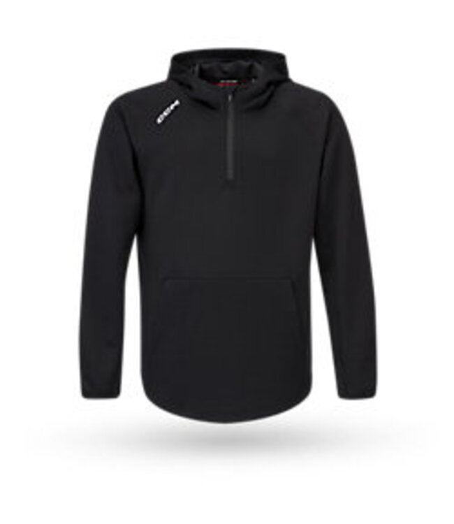 CCM TECH FLEECE 1/4 ZIP HOODIE YTH FQZ2TB