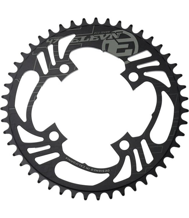 ELEVN FLOW CHAINRING 4 BOLT BLACK